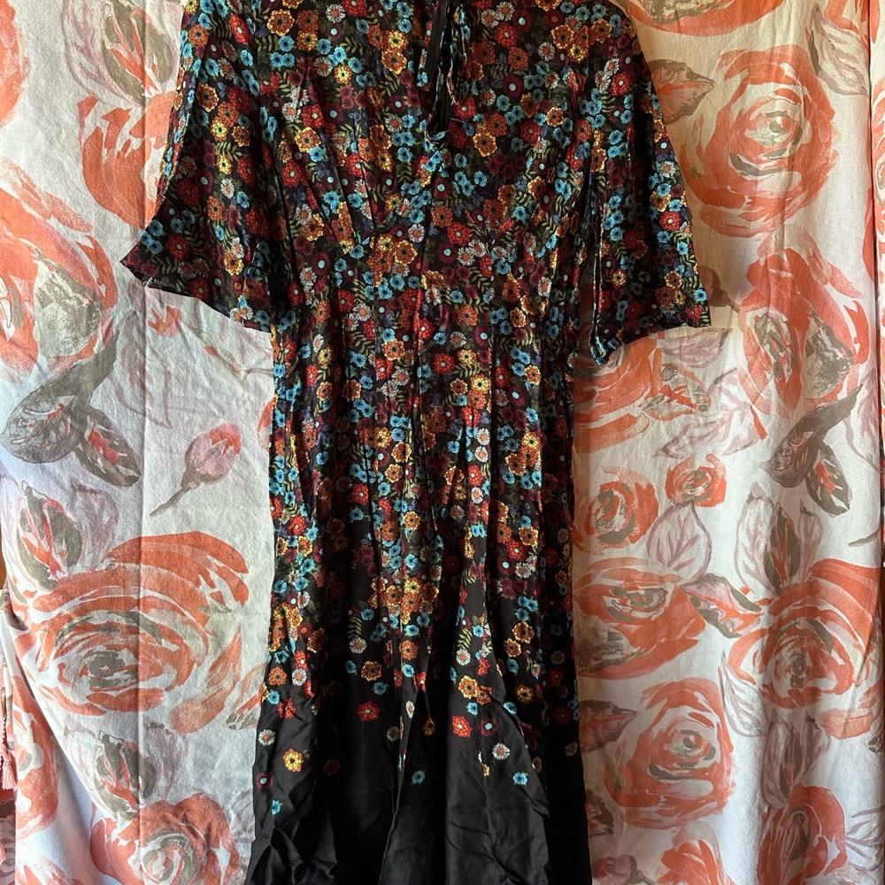 Tina Sondragaard Midi Sundress with Flutter Sleeves